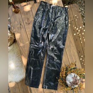 Faux leather Abercrombie Pant New